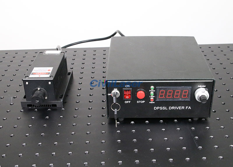 1064nm 2000mw~4000mw IR DPSS 레이저 Invisible laser source with power supply